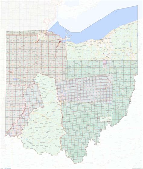 Ohio Section Township Range Map – medium image – shown on Google Maps