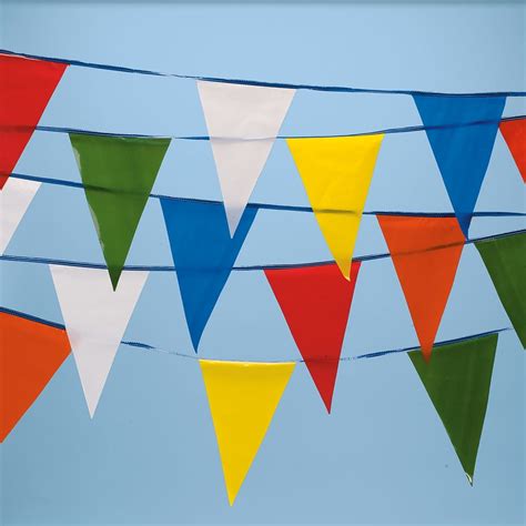 Multi-Colored Pennant String (105’L) - Banner String Flags - Walmart.com