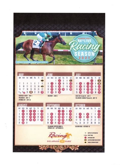 Live Racing Calendar - Delaware Thoroughbred Horsemen's Association