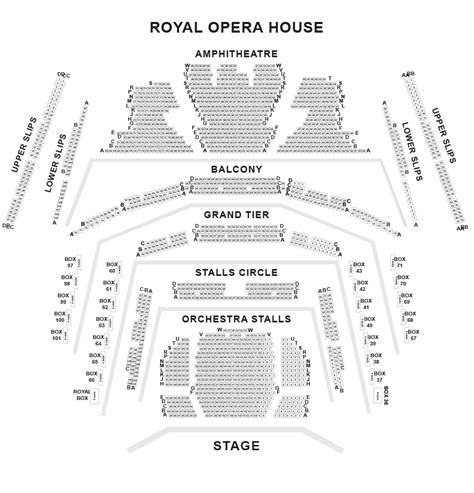 Royal Opera House Seating Plan - Don Giovanni, La bohème, Falstaff - London Box Office