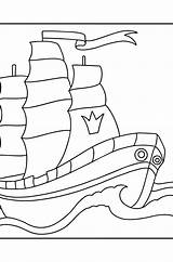 Ship With sails сoloring Page ♥ Online And Print For Free sketch template