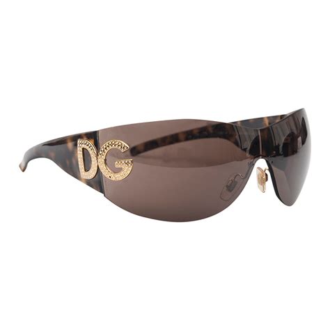 Dolce and Gabbana DG 6036 50273 Dark Brown Shield Women’s Sunglasses