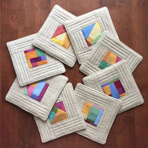 Teaginny Designs: Quilt As You Go Coasters