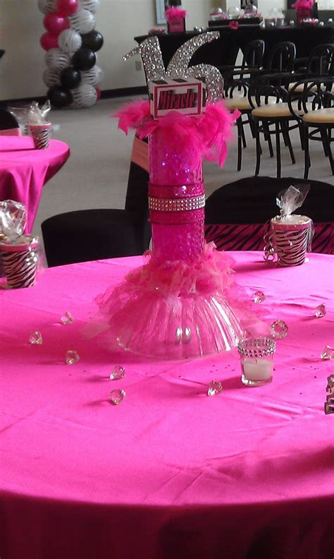 "Pink & Zebra Sweet 16" Birthday Party Ideas | Photo 4 of 10 | Catch My ...