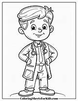 Doctor Coloring Pages Free PDF Downloads  Sheets For Kids sketch template