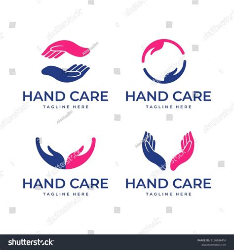 Hand Care Logo Design Template Hand Stock Vector (Royalty Free ...