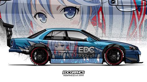 Wallpaper ID: 101302 / EDC Graphics, Nissan, Nissan 240SX, render, JDM ...