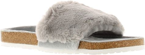 Wynsors Luxe Womens Mule Slippers Grey 4 UK: Amazon.co.uk: Shoes & Bags