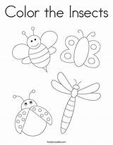Preschool Insect Coloring Sheets Pages sketch template