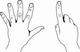 United States Style Counting Hands  ClipArt ETC sketch template