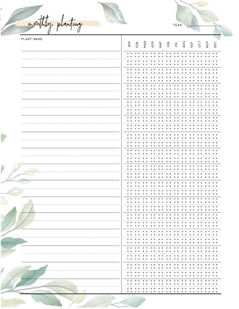 Free Printable Garden Journal Pages