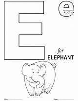 Letter E Colouring Sheets sketch template