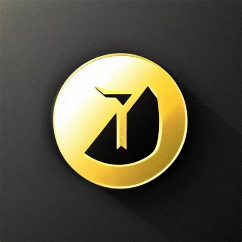 Ai Art Generator: gold minimalist logo