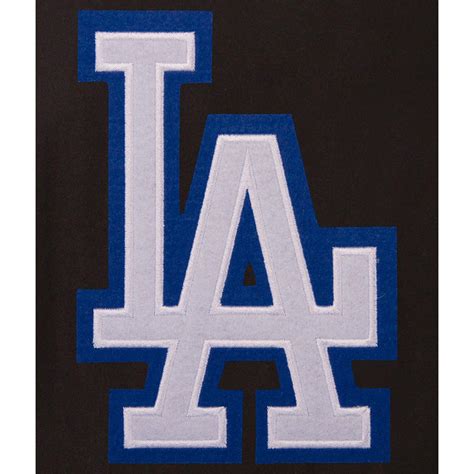 Wool/Leather Los Angeles Dodgers Black Varsity Jacket - Jackets Masters