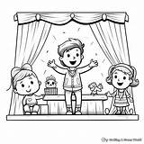 Stage Coloring Pages  Free & Printable sketch template
