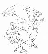 Coloring Page Pokemon Zekrom And Reshiram  Home sketch template
