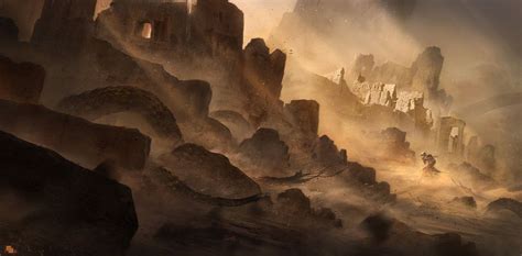 Sandstorm by llamllam on deviantART | Fantasy landscape, Landscape scenery, Landscape