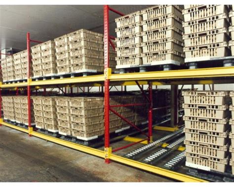 Gravity Racking System, Gravity Pallet Racking, Gravity Flow Rack - OKE