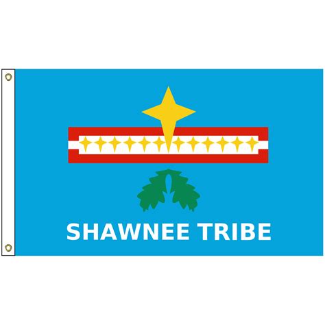 5' x 8' Loyal Shawnee Tribe Flag w/ Heading & Grommets