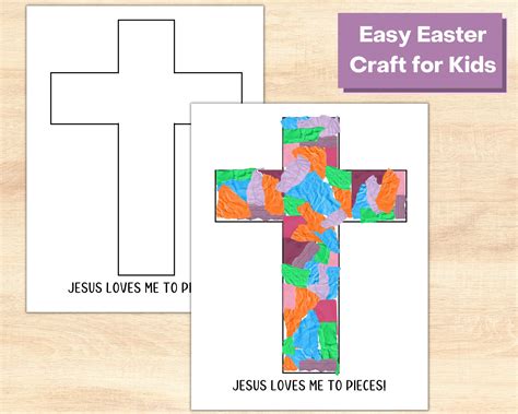 Easy Easter Cross Craft for Kids Toddler Craft Kindergarten - Etsy