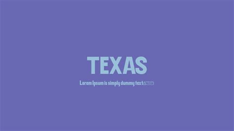 TEXAS Font : Download Free for Desktop & Webfont