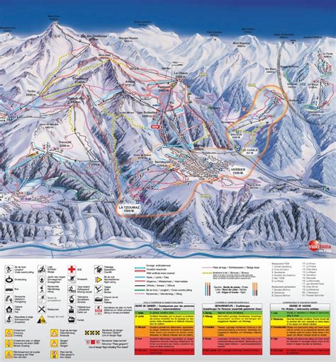 Verbier piste map - Ontheworldmap.com