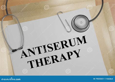 Antiserum Therapy - Medical Concept Stock Illustration - Illustration ...