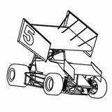 Coloring Sprint Dirt Race Pages Cars Racing Colouring Drawing Late  sketch template