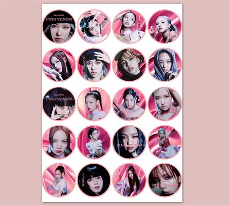 Blackpink Pink Venom PRINTABLE Sticker,party Supplies, Scrapbooking, Kpop Party Blackpink Party ...