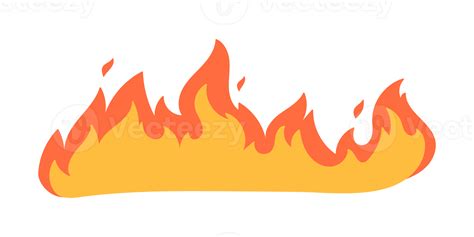 Cartoon fire effect. A yellow bonfire burns to heat. 22979473 PNG