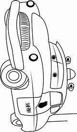 Disney Cars Sheriff Coloring Pages sketch template