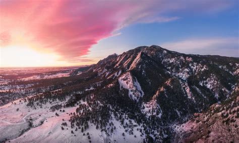 Sunrise over the Flatirons Boulder CO [OC][9583x5765]. Full credits to ...