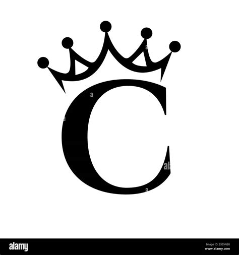 Letter C Crown Logo for Queen Sign, Beauty, Fashion, Star, Elegant, Luxury Symbol Stock Vector ...