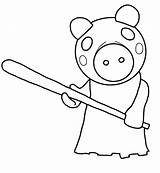 Memory Piggy Roblox Coloring Page  Free Printable Pages For Kids sketch template