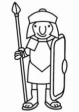 Coloring Page Roman soldier  Free Printable coloring Pages Img 19813 sketch template
