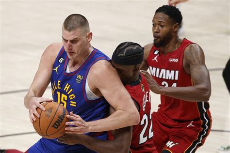 NBA FINALS: Jokic, Nuggets cruise to Game 1 win over Heat - InForum | Fargo, Moorhead and West ...