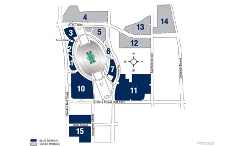 Att Stadium Parking Map - Maps For You