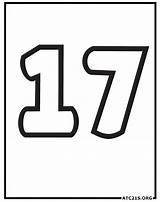 Free Number 17 Coloring Page Download Printable  ATC21S sketch template