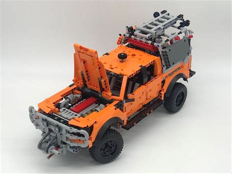 LEGO MOC 42126 Ford F-150 Raptor Mod Pack 2 - Bull Bar with Winch, Engine Upgrades, Bed Rack ...