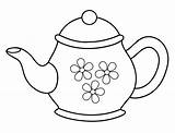 Printable Teapot Coloring Pages Free For Kids And Adults sketch template