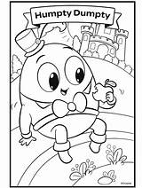 Humpty Dumpty Nursery Rhyme Sketch Coloring Page sketch template