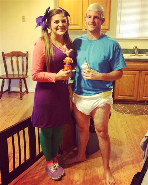 Halloween Angelica and Tommy pickles rugrats costume couple | Rugrats costume, Couples costumes ...