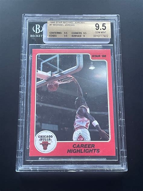 1986 Star Michael Jordan Career Highlights #7 BGS 9.5 Bulls – Only Greats