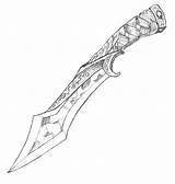 Macbeth Dagger Drawing Sketch Coloring Page sketch template