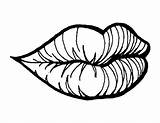 Lips Coloring Pages Sketch Page sketch template