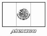 Coloring Mexican Flag Pages sketch template