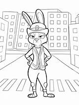 Zootopia coloring pages sketch template