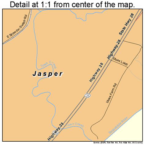 Jasper Tennessee Street Map 4737820