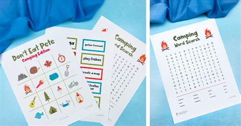 Printable Campfire Games For Kids [Freebie]