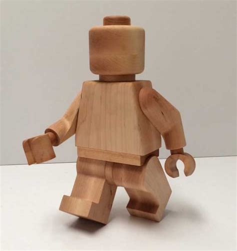 Complete your LEGO collection with this 1 ft tall wooden LEGO figure ...